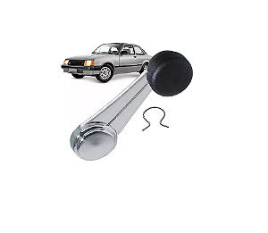 MANIVELA VIDRO DA PORTA CHEVETTE OPALA CARAVAN BOTÃO PRETO