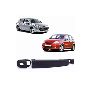 MAÇANETA EXTERNA PORTA CITROEN C3 03 Á 12 PEUGEOT 307 COM FURO
