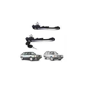 PAR MAÇANETA COM CHAVES VOYAGE SAVEIRO GOL PARATI G1 INOX