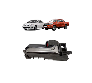 MAÇANETA INTERNA PORTA HILUX G2 APÓS 05 COROLLA G2 02 Á 08 CROMADA