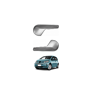 PAR MAÇANETA INTERNA PORTA VW UP APÓS 2014 CINZA