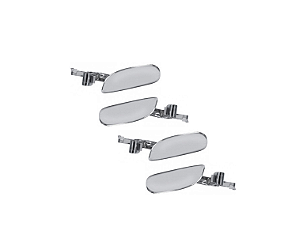 KIT 4 MAÇANETAS INTERNA PORTA PEUGEOT 206 207