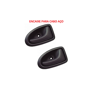 PAR MAÇANETA PORTA CLIO MEGANE MASTER ENCAIXE PARA CABO AÇO