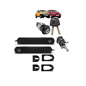 KIT CILINDROS MAÇANETAS MESMAS CHAVES GOL G4 MALA ELÉTRICA