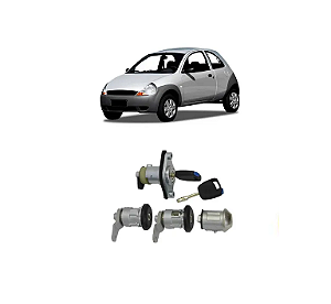 KIT CILINDROS MESMA CHAVES FORD KA 02 Á 07 COM GAVETA