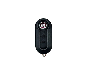 CARCAÇA CHAVE CANIVETE FIAT 500 BRAVO UNO 2 BOTÕES PRETA