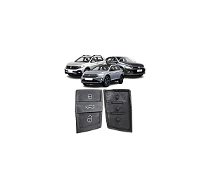 Capa Da Chave Polo Virtus Nivus T-cross 3 Botões