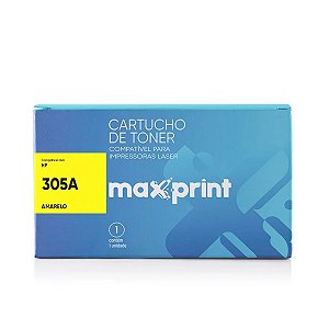Toner HP CE412A | 305A  Amarelo Maxprint para 2.800 páginas