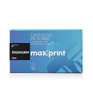 Toner HP CB436A | 36A Preto Maxprint para 2.000 páginas