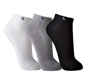 Kit Com 3 Pares De Meia Adulto Masculino Cano Curto  Lupo 3225