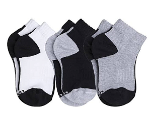 Meia Lupo Sport 3 Pares Infantil Menino 2725