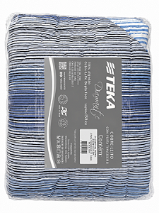 Cobre-Leito QUEEN TEKA Diamante Dupla Face 150 Fios com Porta-Travesseiros