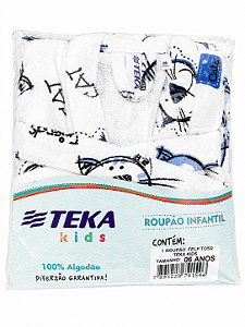 Roupão Infantil TEKA Kids 100% Algodão – Tamanho 6 Anos