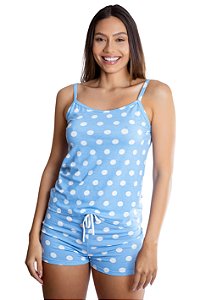 Pijama Feminino De Alça Poa Verão - Empório do Algodão