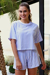 Short Doll Listra Feminino 100% Algodão - Empório do Algodão