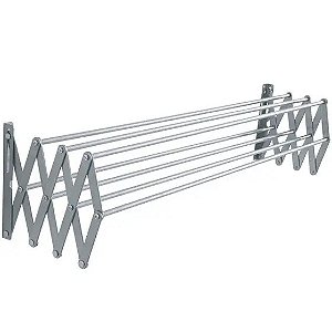 VARAL ALUMINIO SANFONA 60CM X 0,52M PHENIX