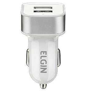 CARREGADOR USB VEICULAR 12V USB2A10W ELGIN