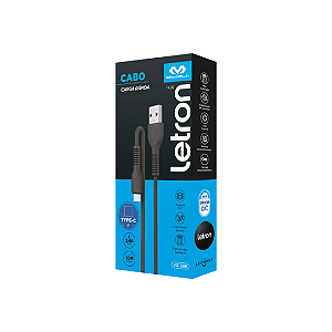 CABO CELULAR USB TIPO C ANDROIDE 1M PRETO