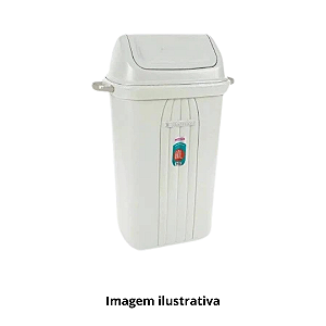 LIXEIRA BASCULANTE PVC 60 LITROS