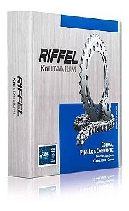 Kit Transmissão Relação Intruder 125 12-17 c/ Corrente Riffel