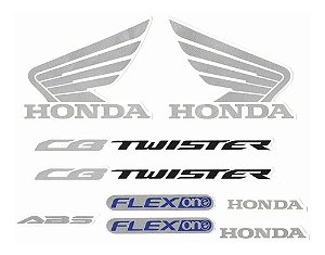 Kit Adesivos Moto Honda Twister Cbx 250 2008 Modelo Original