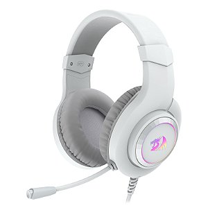 Redragon - Headset Gamer HYLAS Rgb Usb Branco (H371W-RGB)