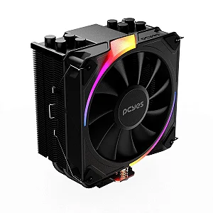PcYes - Cooler Gamer FROST PULSE Black Vulcan Argb Tdp 180W (PEFPARGBBV)