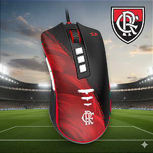 Mouse Gamer Redragon Cobra Edição FLAMENGO ATTACK 12400 Dpi (FL711)