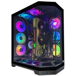 Gabinete Gamer Redragon EDGE Vertical Aquário Preto - CA-608B