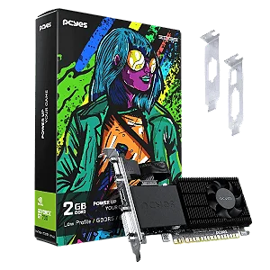Placa de Vídeo Nvidia GeForce GT730 2Gb DDR5 64 Bits Edge Low Profile - PVGT730GB2PE