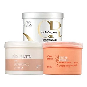 Kit Cronograma Capilar Fios Incríveis (3 Produtos) - Wella Professionals