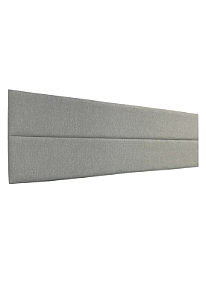 Cabeceira Estofada Casal 2 Blocos Não é Segredo Linho Cinza Claro 140x60