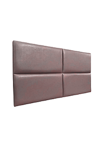 Cabeceira Estofada King 4 Blocos Não é Segredo Facto Bordô 195x60