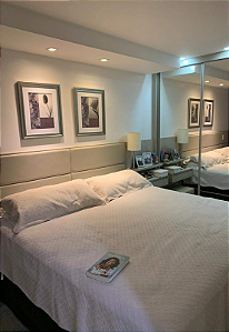 Cabeceira Estofada King 4 Blocos Não é Segredo Facto Bege 195x60