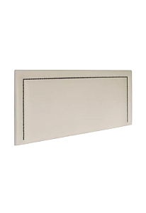 Cabeceira Estofada Casal Tacha U Não é Segredo Linho Cru 140x120