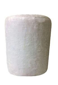 Puff Redondo Não é Segredo Astracan Pelúcia Branco 40x45 NSPR07TA