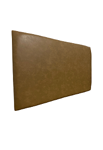 Cabeceira Estofada King 1 Bloco Não é Segredo Esmeralda Marrom 195x60