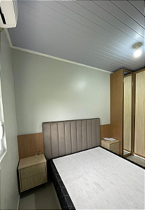 Cabeceira Estofada Queen 10 Blocos Não é Segredo Veludo Marrom Claro 160x120