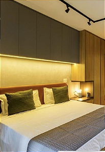 Cabeceira Estofada Queen Orgânica Não é Segredo Courvin Caramelo 160x120