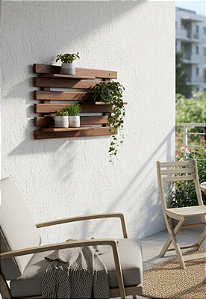 Floreira Madeira Rústica Não é Segredo Marrom 60x54