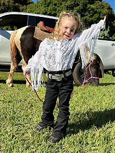 Camisa Infantil White American Texas Ranch