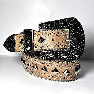 Cinto Country Marrom Claro Luxe Texas Ranch