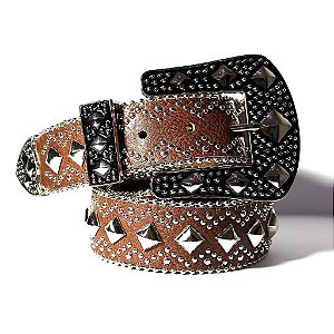 Cinto Country Marrom Luxe Texas Ranch