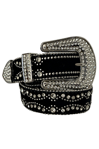 Cinto Country Inteiro em Strass Prata Texas Ranch TR55
