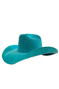Chapéu Azul Claro com Brilhos Azuis Texas Ranch Ref. TR15