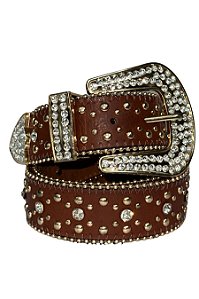 Cinto Marrom Claro Kamilinha Moda Country Texas Ranch Ref. TR75