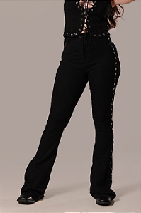 Calça Jeans Preta Rivet Country Texas Ref. TR276