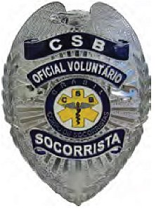DISTINTIVO DE PEITO - OF. VOLUNTÁRIO SOCORRISTA