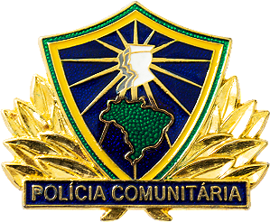 DISTINTIVO DE BOINA - POLÍCIA COMUNIT. MULTIPLICADOR