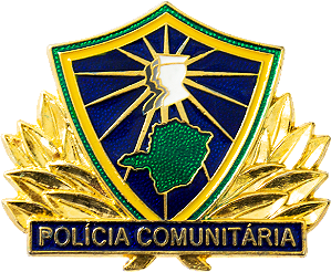 DISTINTIVO DE BOINA - POLÍCIA COMUNIT. MULTIPLICADOR MG